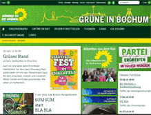 Tablet Screenshot of gruene-bochum.de